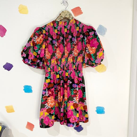 S Crosby by Mollie Burch Floral Print Lizzie Puff Sleeve Dress - Picture 4 of 6